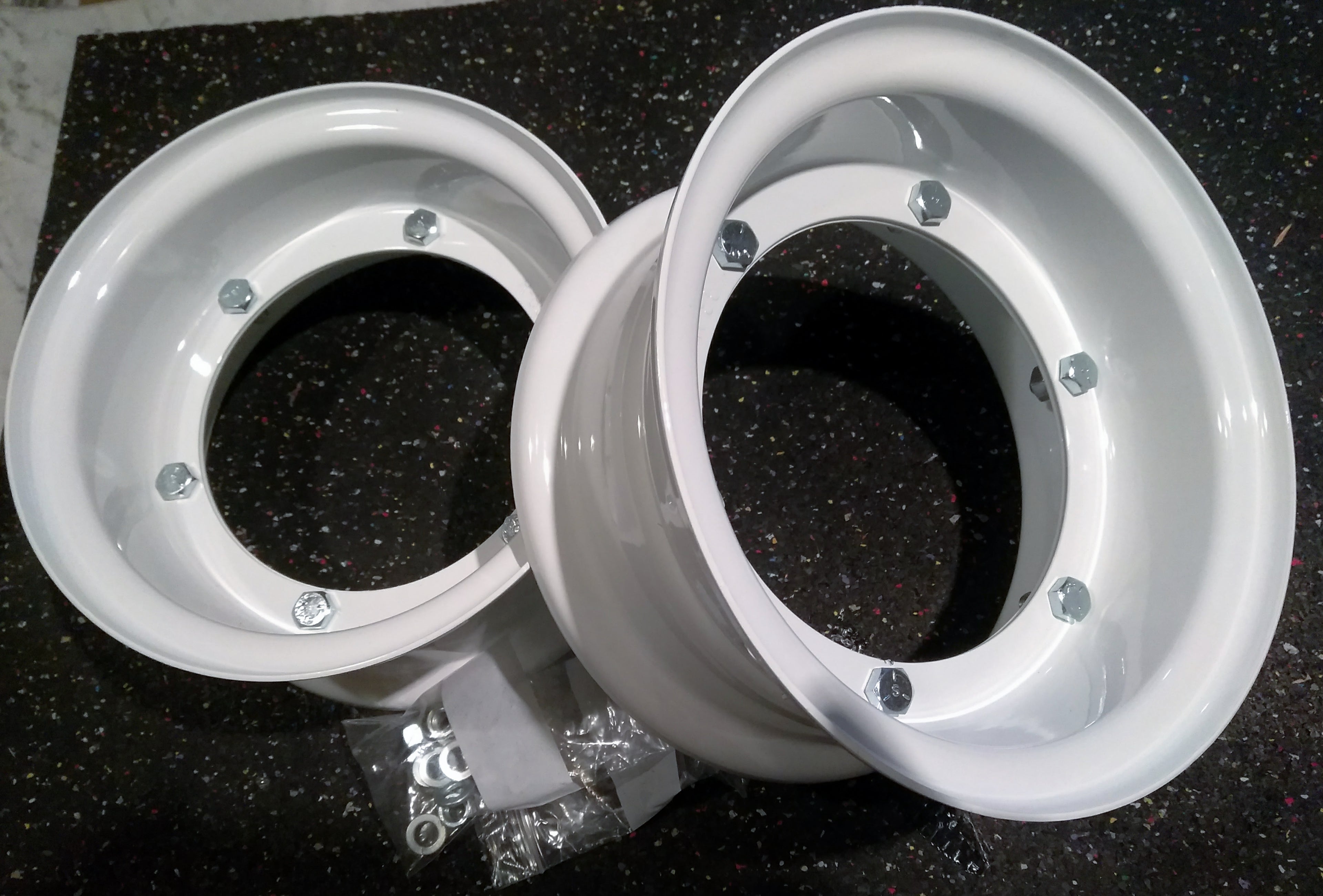 Pair Set of 2 New 8" Gravely Ariens Lawnmower Garden Rim Tractor Wheel for 4.00-8 tires B1R86FB - D&M Supply Inc. 