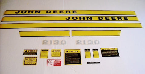 John Deere 2130 Decal Set with Caution Decals - D&M Supply Inc. 