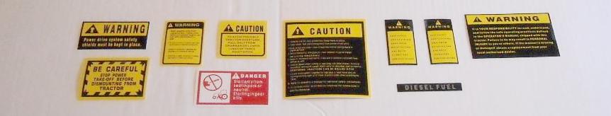 John Deere 2240 Tractor Decal Set with Caution Decals - D&M Supply Inc. 