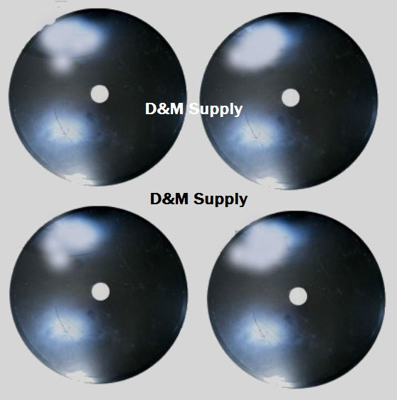 4 Pack Disc Harrow Blade 18" Plain fits 1 1/8" Round Hole Axle fits many brands