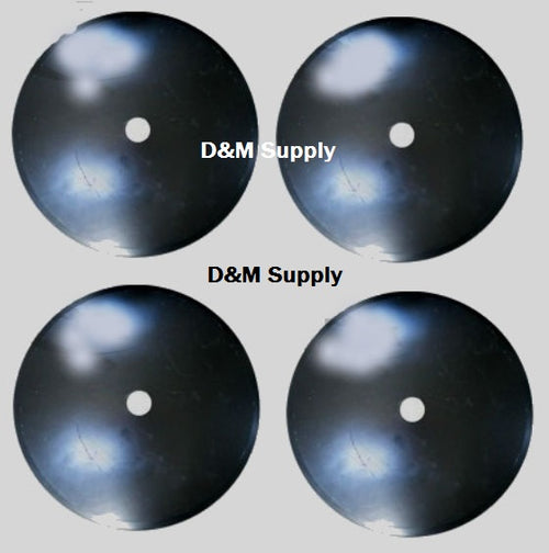 4 Pack Disc Harrow Blade 18" Plain fits 1 1/8" Round Hole Axle fits many brands