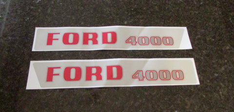 Ford 4000 Tractor Decals - D&M Supply Inc. 