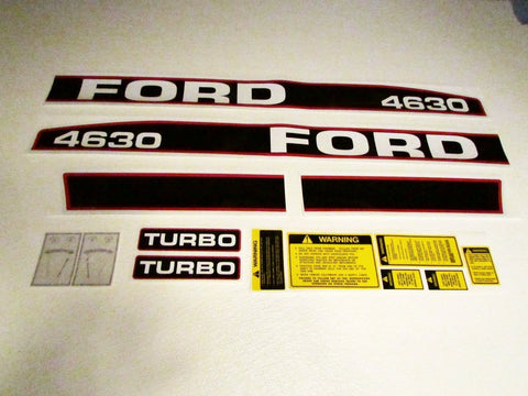 Ford Tractor 4630 Turbo Decal Set - D&M Supply Inc. 