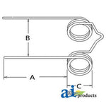 5 pack Ford Hay Rake teeth tines 14-72 503 - D&M Supply Inc. 