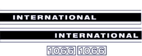 IH Case International Harvester Tractor 1066 Decal Set - D&M Supply Inc. 