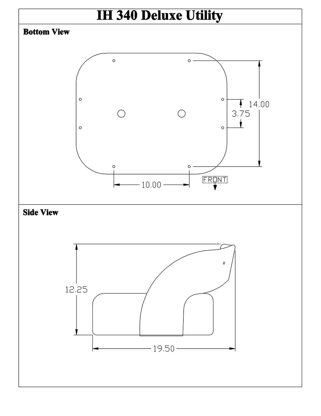 Deluxe Farmall International IH tractor seat assembly 200 230 240 330 340 460 - D&M Supply Inc. 
