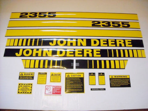 John Deere 2355 Tractor Decal Set with Caution Decals - D&M Supply Inc. 