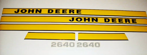 John Deere 2640 Tractor Decal Set Early Model - D&M Supply Inc. 