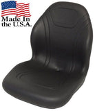 Made in USA John Deere Black Seat for Tractors, Mowers and Skid Steer - D&M Supply Inc. 