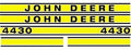 John Deere 4430 Tractor Hood Decal Set - D&M Supply Inc. 