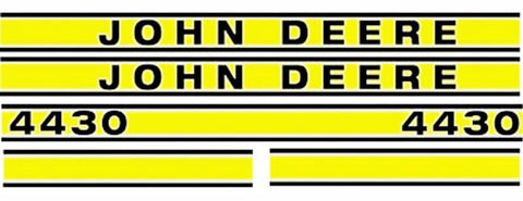 John Deere 4430 Tractor Hood Decal Set - D&M Supply Inc. 