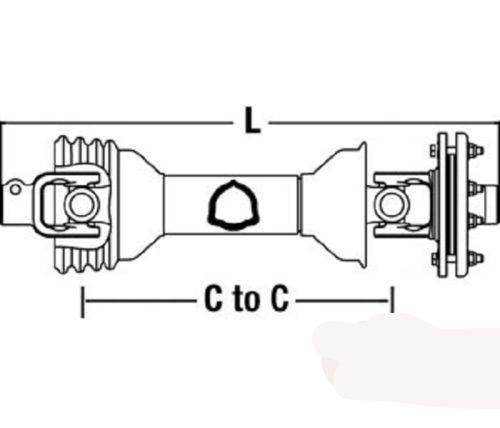 New Roto Tiller or Rotary Cutter PTO Shaft King Kutter with Friction Disc Clutch - D&M Supply Inc. 