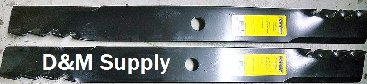 Set of 2 John Deere 42" Mulching Lawn Mower Blades X350 X354 X370 Z335M Z345M