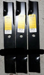 DMHS1001 Set of 3 XHT mower blades to fit Hustler 44" 784256 Z Super Z Short Cut