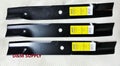 Set of 3 Scag Ferris Yazoo Kees 72" Lawn Mower Blades 48112 48113 481701 481709 482002 482788 482882 105476