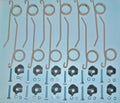 12 Pack New Holland Hay Rake Teeth with Hold Down Clips - D&M Supply Inc. 