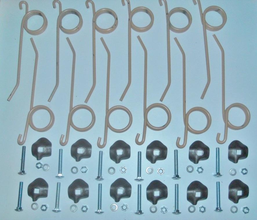 12 Pack New Holland Hay Rake Teeth with Hold Down Clips - D&M Supply Inc. 