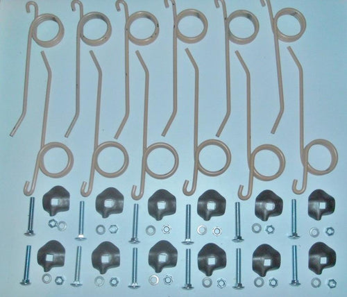 12 Pack New Holland Hay Rake Teeth with Hold Down Clips - D&M Supply Inc. 